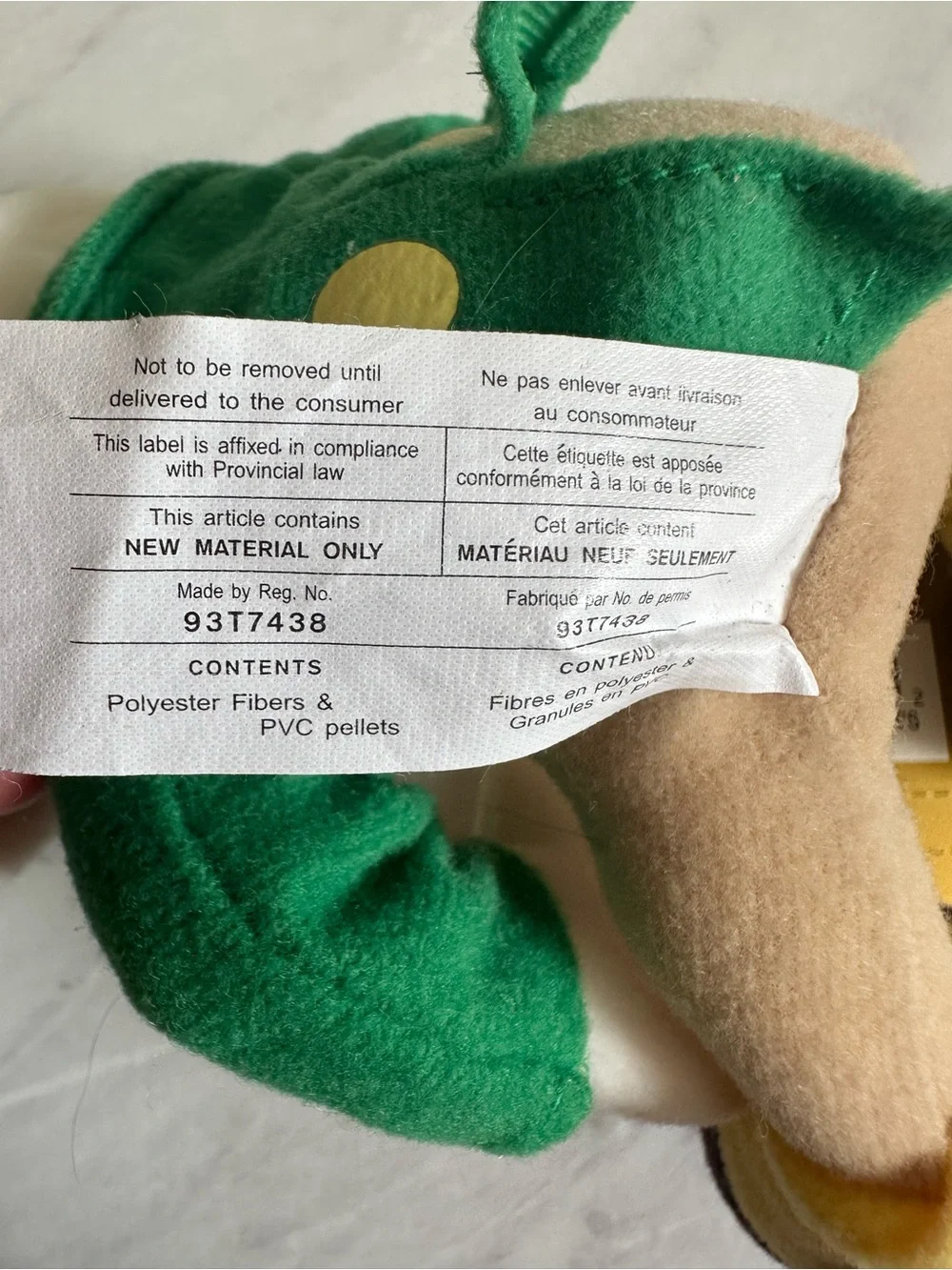 Vintage NWT Disney Store Jiminy Cricket Plush Stuffed Animal Toy 8” Pinocchio
